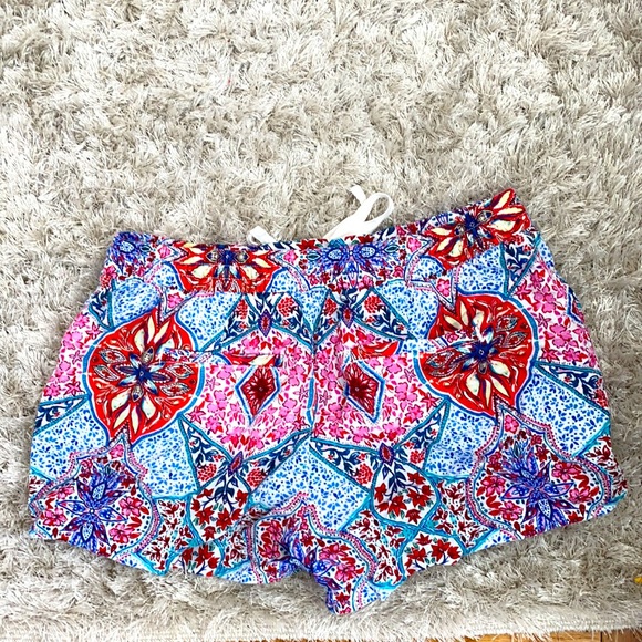 Multicolored linen shorts - Picture 2 of 2